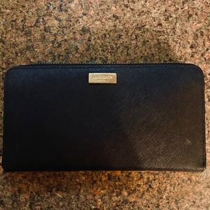 Black and gold Kate Spade Wallet